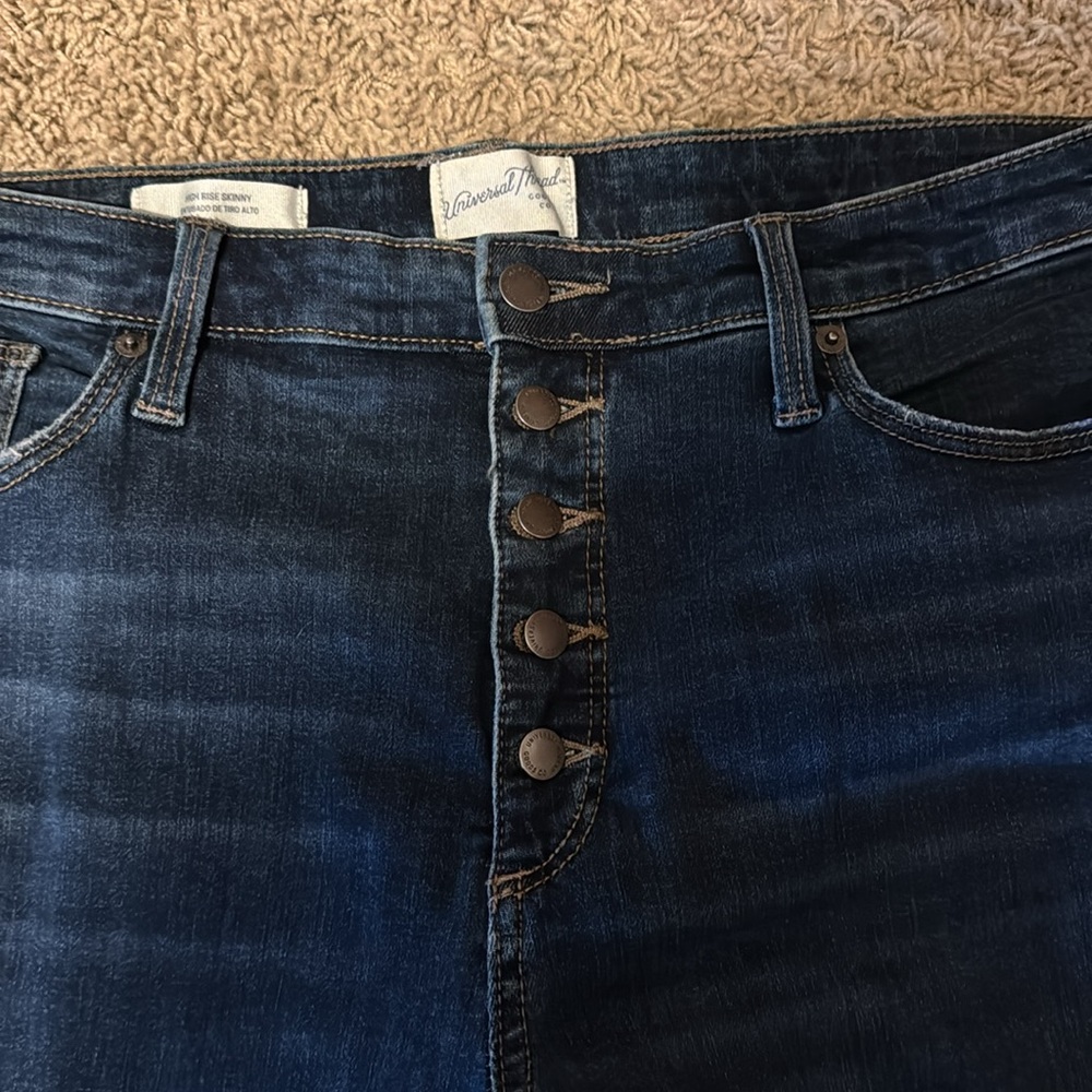 Universal Thread High Rise Skinny Jeans Size 16/33 - Picture 2 of 6